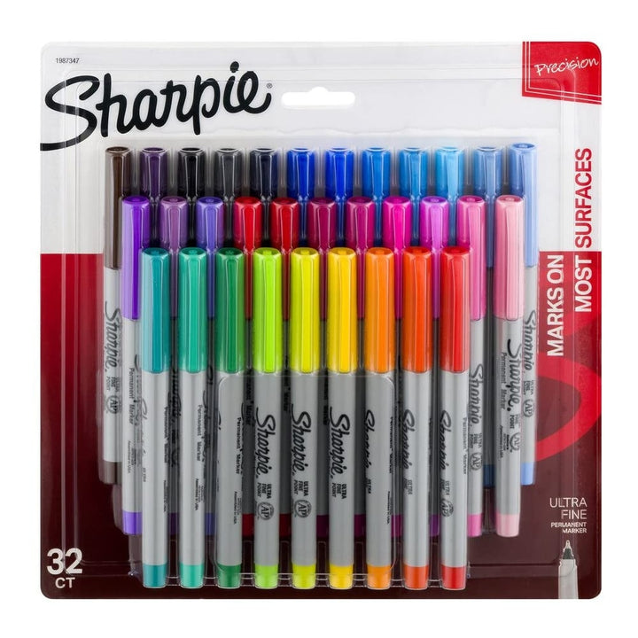 Sharpie Ultra Fine Point Permanent Markers Assorted Set of 32, Sharpie, Marker, sharpie-ultra-fine-point-permanent-markers-assorted-set-of-36, Multicolour, Cityluxe