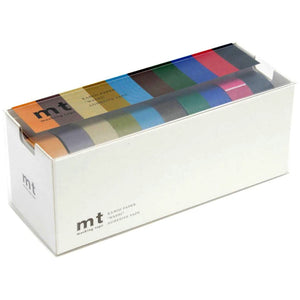 MT 10 Colours Washi Tape Set Dark, MT Tape, Washi Tape, mt-cool-colour-washi-tape-set-mt10p004, blue, For Crafters, Green, washi tape, Yellow, Cityluxe