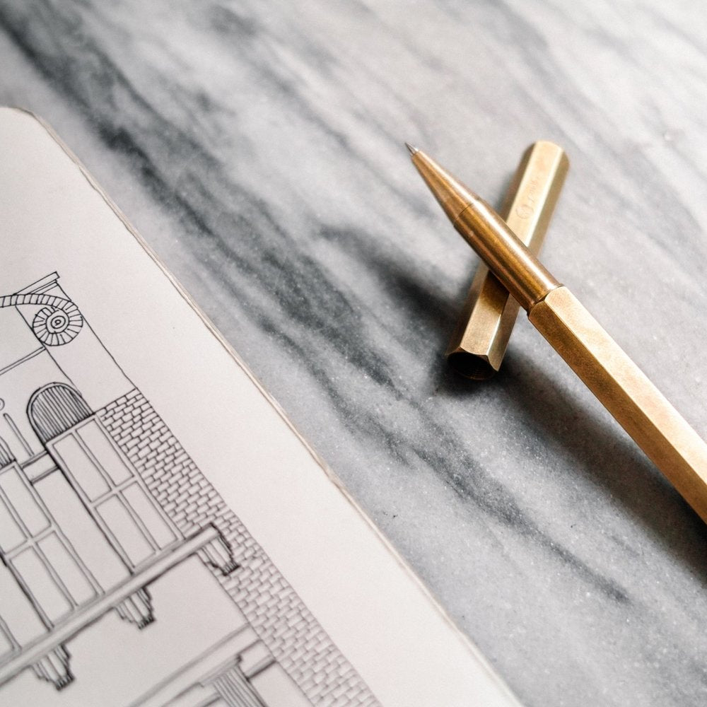 Ystudio Classic Rollerball Pen, Ystudio, Rollerball Pen, ystudio-classic-rollerball-pen, can be engraved, Gold, Cityluxe