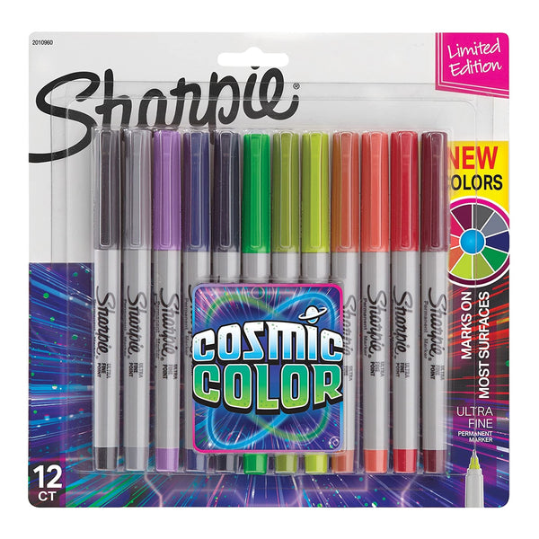 画像をギャラリービューアに読み込む, Sharpie® Cosmic Colour Permanent Marker, Sharpie, Marker, sharpie-ultra-fine-cosmic-colour-set-of-12, Multicolour, Cityluxe
