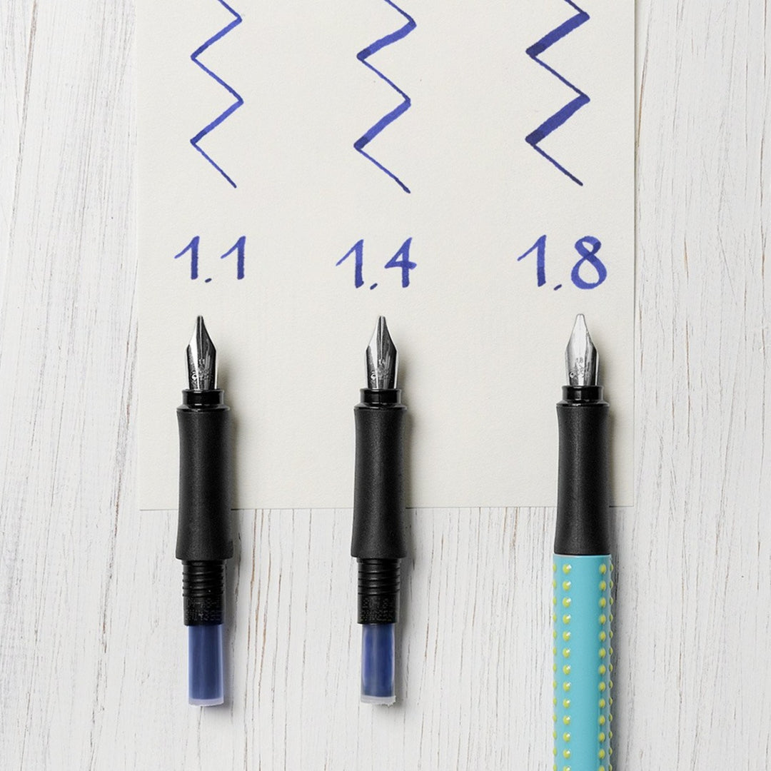 Faber-Castell Grip 2011 Fountain Pen Calligraphy Set Silver, Faber-Castell, Calligraphy Pen, faber-castell-grip-2011-fountain-pen-calligraphy-set-silver, can be engraved, Fine Writing, Cityluxe