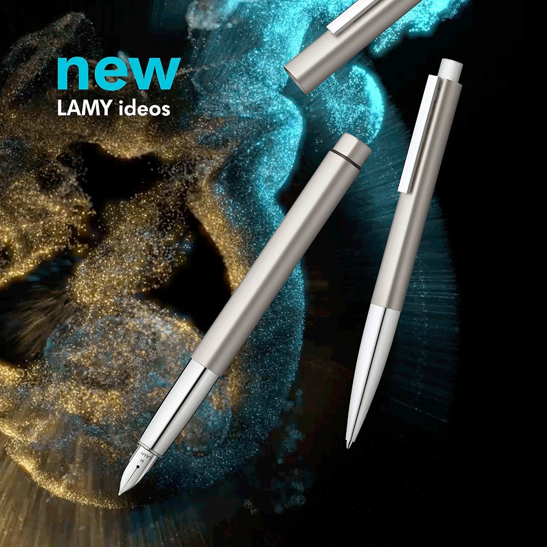 Lamy Ideos Pd Ballpoint Pen Palladium [Pre-Order] — flat lay