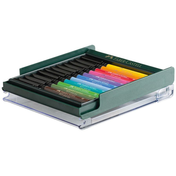 Load image into Gallery viewer, Faber-Castell PITT Artist Brush Pen Set of 12 (Intensive Colour), Faber-Castell, Brush Pen, faber-castell-pitt-artist-brush-pen-set-of-12-intensive-colour, , Cityluxe
