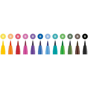 Faber-Castell PITT Artist Brush Pen Set of 12 (Intensive Colour), Faber-Castell, Brush Pen, faber-castell-pitt-artist-brush-pen-set-of-12-intensive-colour, , Cityluxe