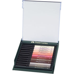 Faber-Castell PITT Artist Brush Pen Set of 12 (Portrait Colour), Faber-Castell, Brush Pen, faber-castell-pitt-artist-brush-pen-set-of-12-portrait-colour, Drawing, Cityluxe