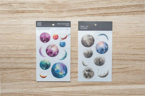 Mu Craft Print-On Sticker Planets 026 — front view