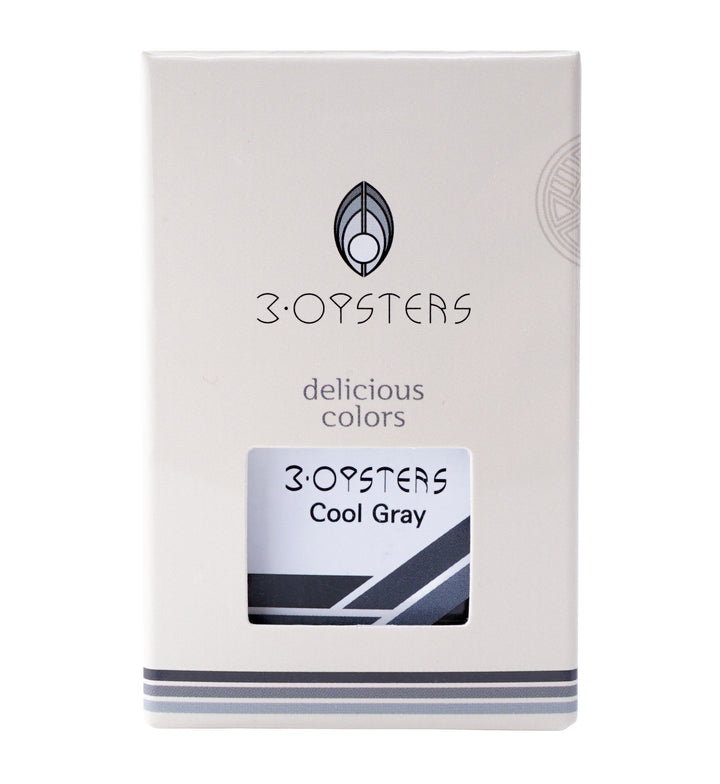 3 Oysters Delicious 38ml Ink Bottle Cool Gray, 3 Oysters, Ink Bottle, oysters-delicious-30ml-ink-bottle-cool-gray, 3 Oysters I.COLOR.U, Grey, Ink &amp; Refill, Ink bottle, Pen Lovers, Cityluxe