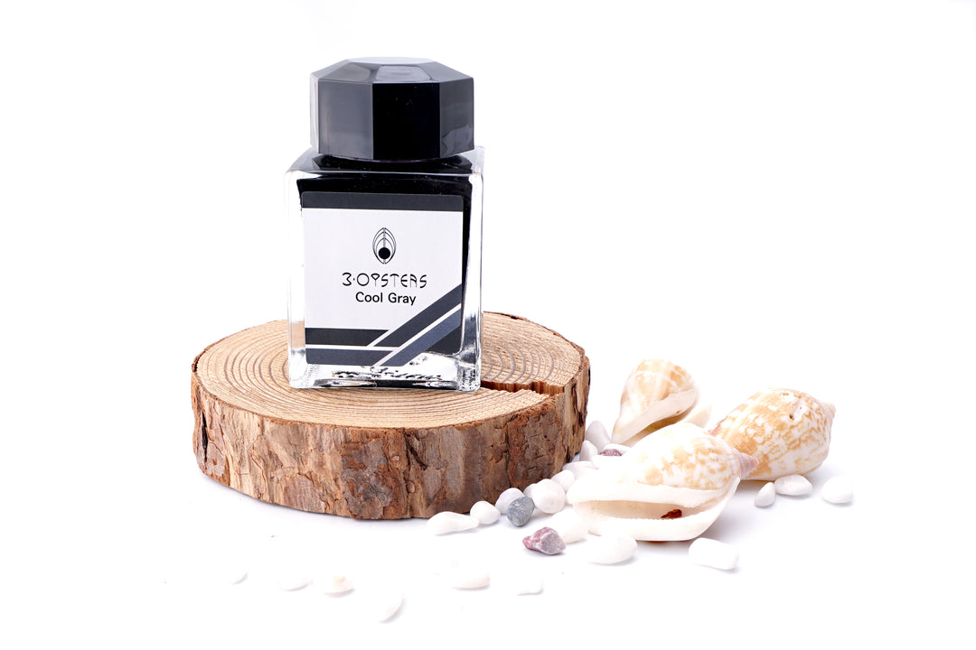 3 Oysters Delicious 38ml Ink Bottle Cool Gray, 3 Oysters, Ink Bottle, oysters-delicious-30ml-ink-bottle-cool-gray, 3 Oysters I.COLOR.U, Grey, Ink & Refill, Ink bottle, Pen Lovers, Cityluxe