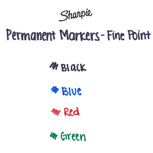 Sharpie Fine Point Permanent Markers Assorted Set of 4, Sharpie, Marker, sharpie-fine-point-permanent-markers-assorted-set-of-4, Multicolour, Cityluxe