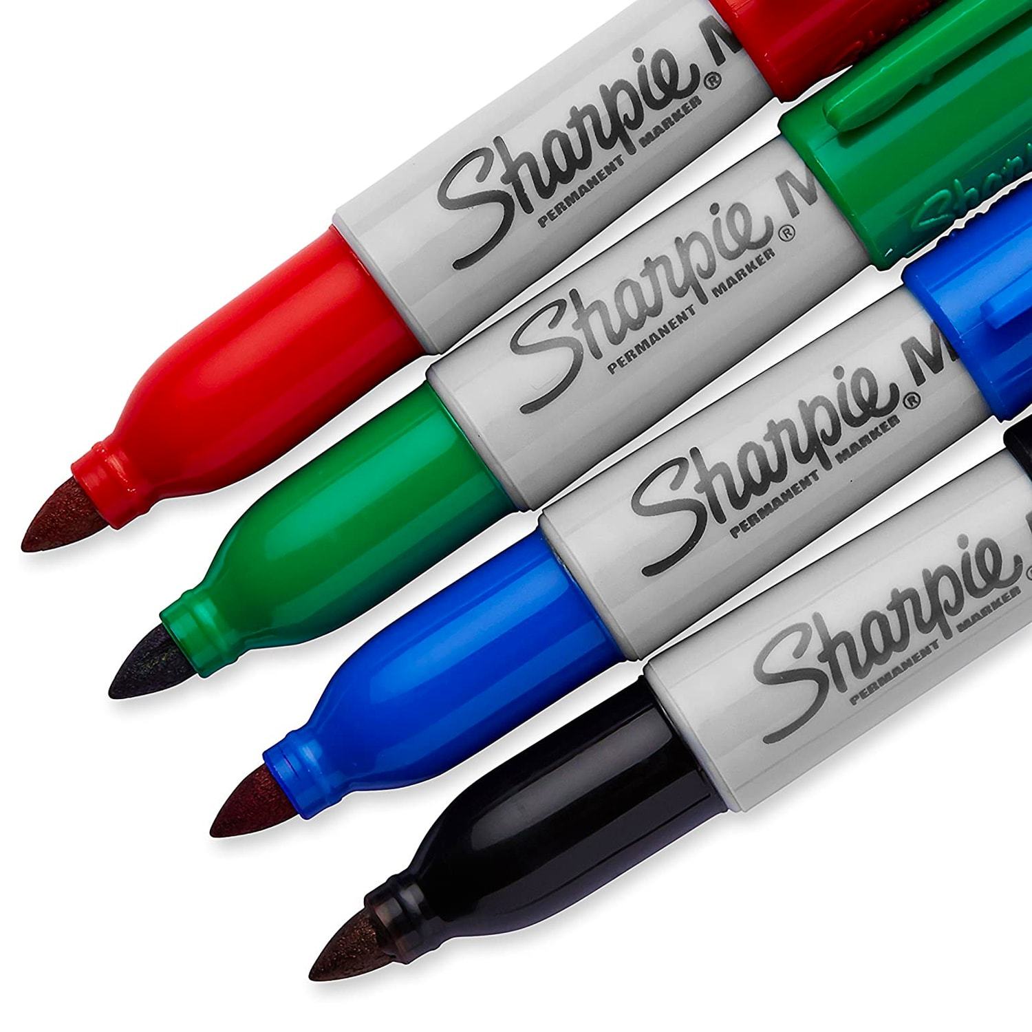 Sharpie 30174 Permanent Marker Set Of 4 (Red, Blue, Green, Black