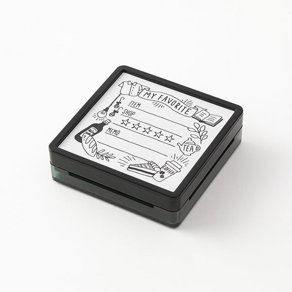 Midori Paintable Stamp Pre-inked My favorite, Midori, Stamp, midori-paintable-stamp-pre-inked-my-favorite, , Cityluxe