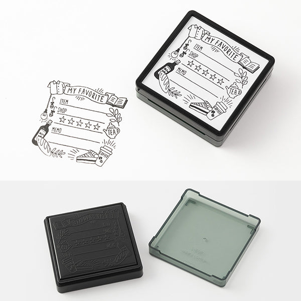 Midori Paintable Stamp Pre-inked My favorite, Midori, Stamp, midori-paintable-stamp-pre-inked-my-favorite, , Cityluxe