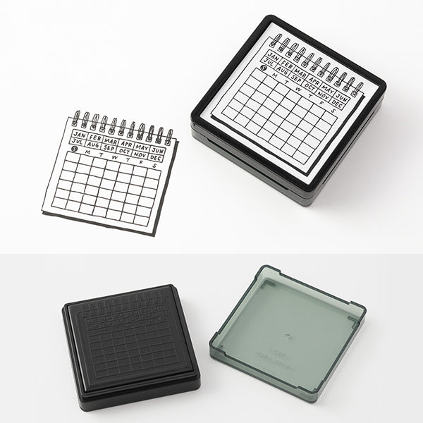 Midori Paintable Stamp Pre-inked Calendar, Midori, Stamp, midori-paintable-stamp-pre-inked-calendar, , Cityluxe