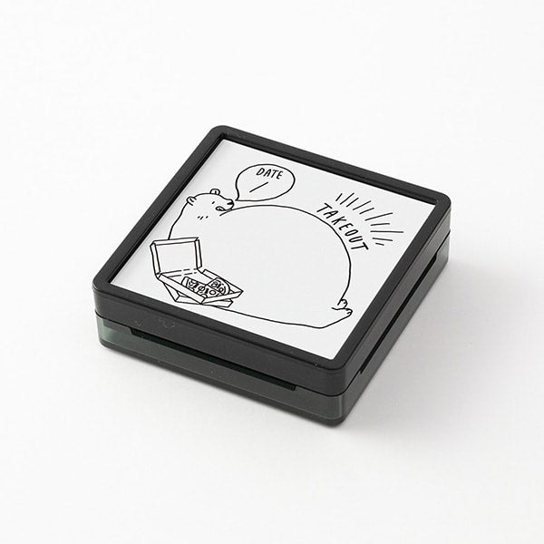 Midori Paintable Stamp Pre-inked Take-out — with packaging
