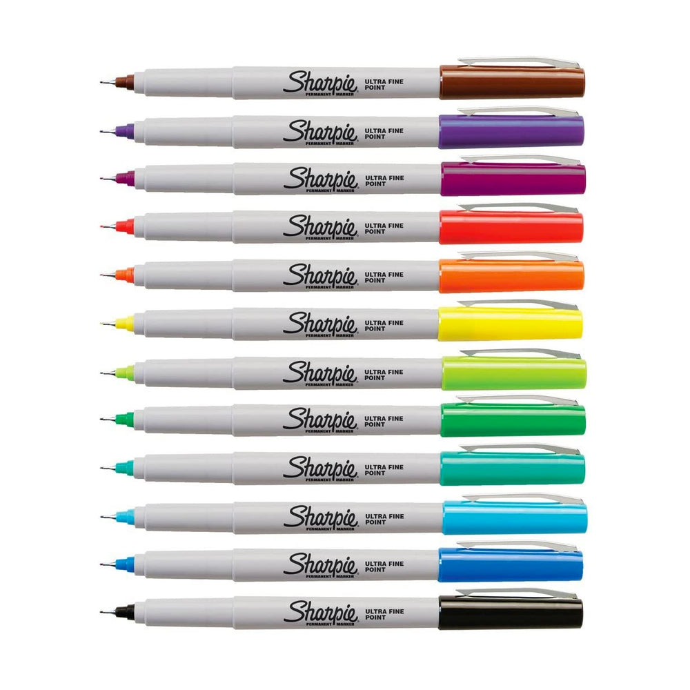 Sharpie Ultra Fine Point Permanent Markers Assorted Set of 12, Sharpie, Marker, sharpie-ultra-fine-point-permanent-markers-assorted-set-of-12, Multicolour, Cityluxe