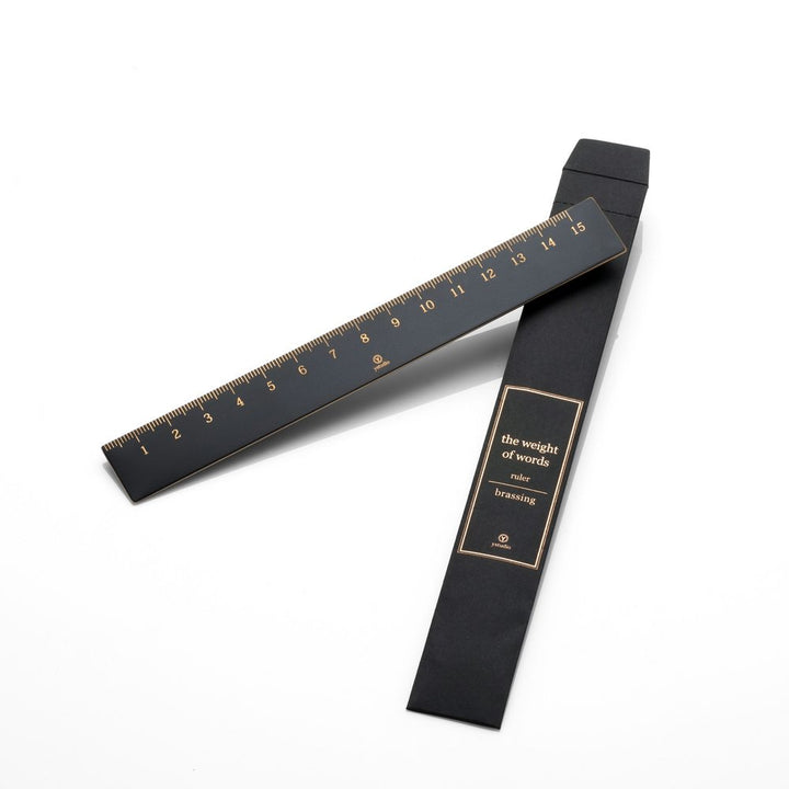 Ystudio Brassing Ruler — with packaging