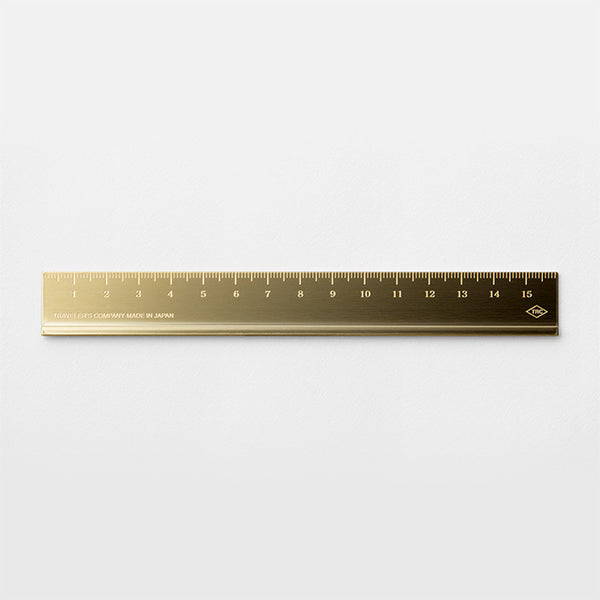 TRAVELER'S COMPANY Brass Ruler — front view