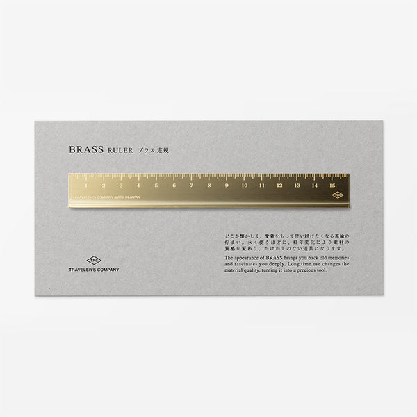 Load image into Gallery viewer, Traveler&#39;s Company Brass Ruler, Traveler&#39;s Company, Ruler, travelers-company-brass-ruler, For Travellers, Traveler, Cityluxe
