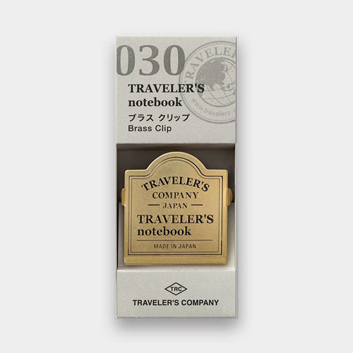 Traveler's Notebook Refill 030 (Regular Size) - Brass Clip TRC Logo, Traveler's Company, Notebook Insert, travelers-notebook-refill-030-regular-size-brass-clip, For Travellers, tn2019ss, traveler, Cityluxe