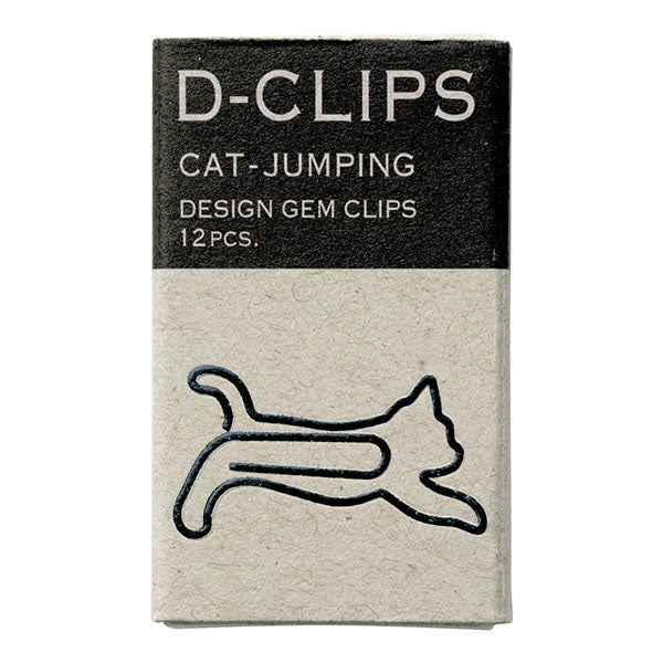 Load image into Gallery viewer, D-Clips Paper Clip Mini Box Jumping Cat, Midori, Paper Clip, d-clips-paper-clip-mini-box-jumping-cat, Midori, Cityluxe
