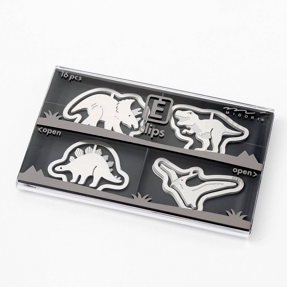 Midori E-Clips Paper Clip Etching Clips Dog / Cat / Rabbit / Bird / Zoo / Dinosaur/ Fruit/ Stationary