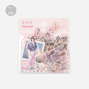 BGM Person Watercolor Pink Coordinating Sticker Seal