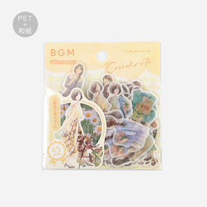 BGM Person Watercolor Flower Coordinating Sticker Seal