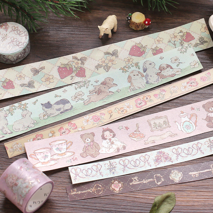 BGM Fairy Tale Ribbon Washi Tape — roll side