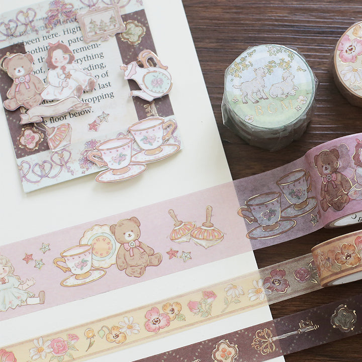 BGM Fairy Tale Ribbon Washi Tape — with packaging