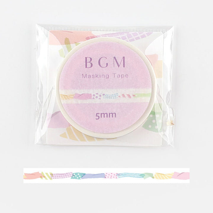 BGM Washi Tape Colorful Tape — roll front