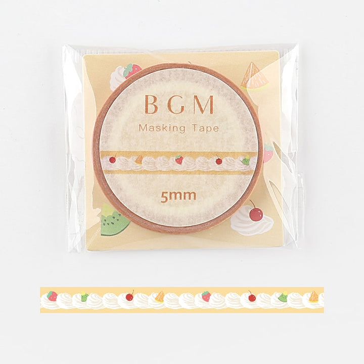BGM Washi Tape Cream — roll front