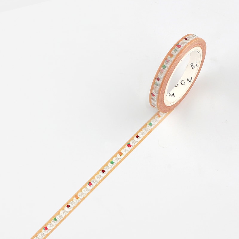 BGM Washi Tape Cream — pattern detail