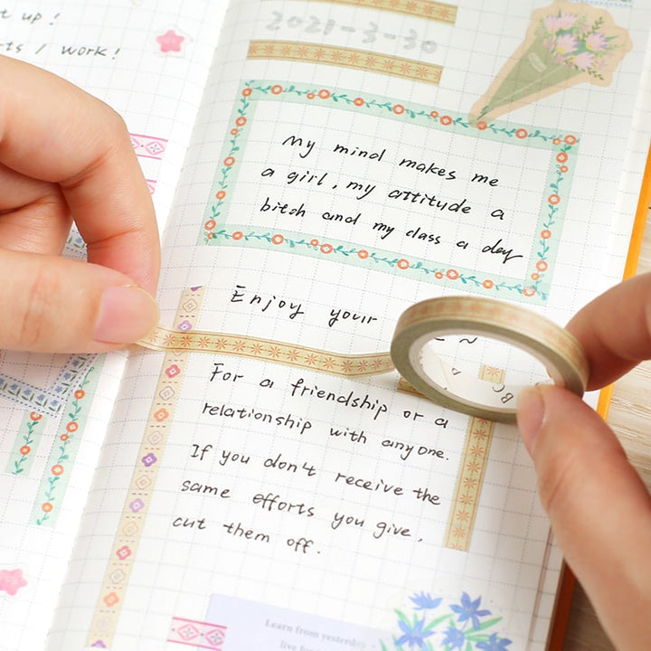 BGM Washi Tape Cream — with packaging