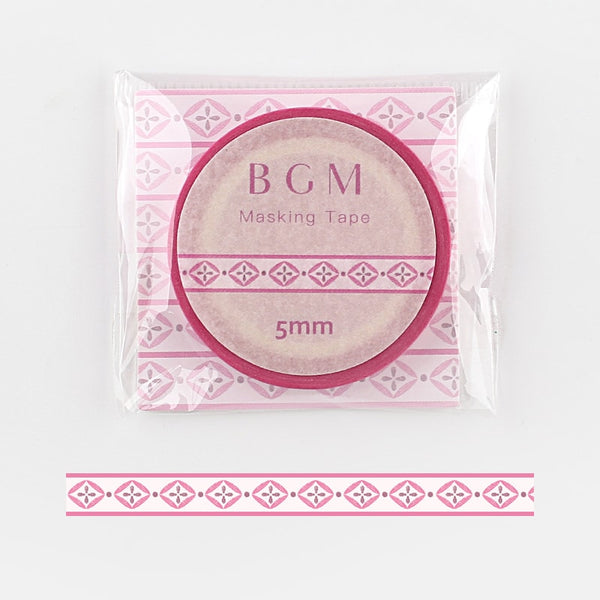Load image into Gallery viewer, BGM Washi Tape Woven Ribbon Pink, BGM, Washi Tape, bgm-washi-tape-woven-ribbon-pink, , Cityluxe
