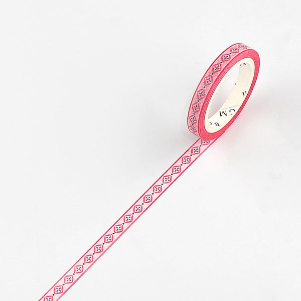 Load image into Gallery viewer, BGM Washi Tape Woven Ribbon Pink, BGM, Washi Tape, bgm-washi-tape-woven-ribbon-pink, , Cityluxe
