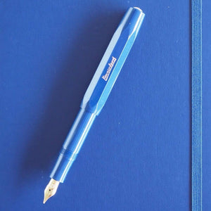 Kaweco Classic Sport Fountain Pen Navy, Kaweco, Fountain Pen, kaweco-classic-sport-fountain-pen-navy-medium, Blue, Bullet Journalist, can be engraved, Kaweco Sport, navy fp, new arrival, Pen Lovers, Cityluxe