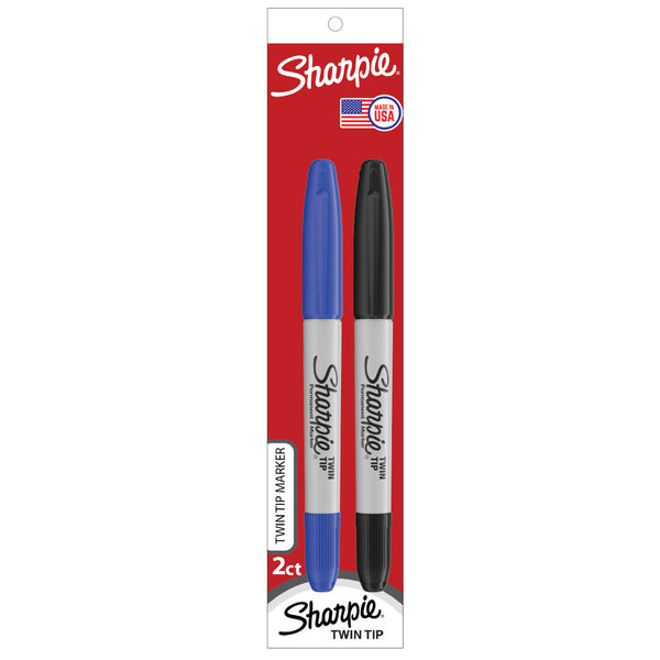 Load image into Gallery viewer, Sharpie Twin Tip Permanent Marker (Pack of 2), Sharpie, Marker, sharpie-twin-tip-permanent-marker-pack-of-2, , Cityluxe
