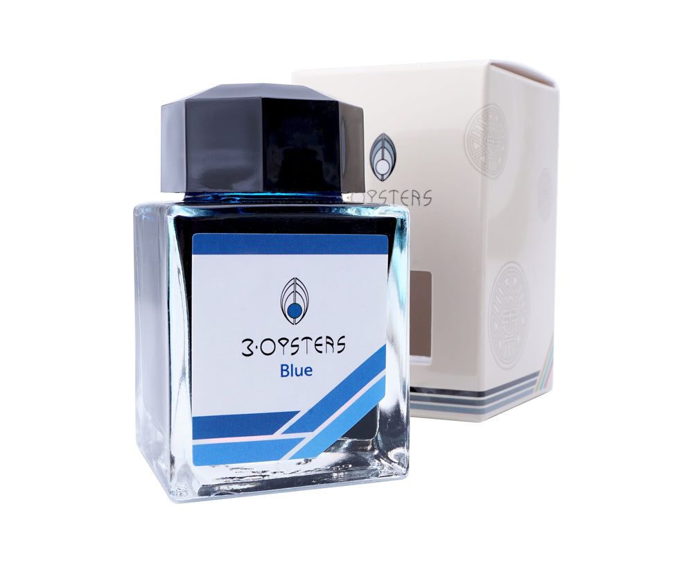 3 Oysters Delicious 38ml Ink Bottle Blue, 3 Oysters, Ink Bottle, oysters-delicious-30ml-ink-bottle-blue, 3 Oysters I.COLOR.U, Blue, Ink & Refill, Ink bottle, Pen Lovers, Cityluxe