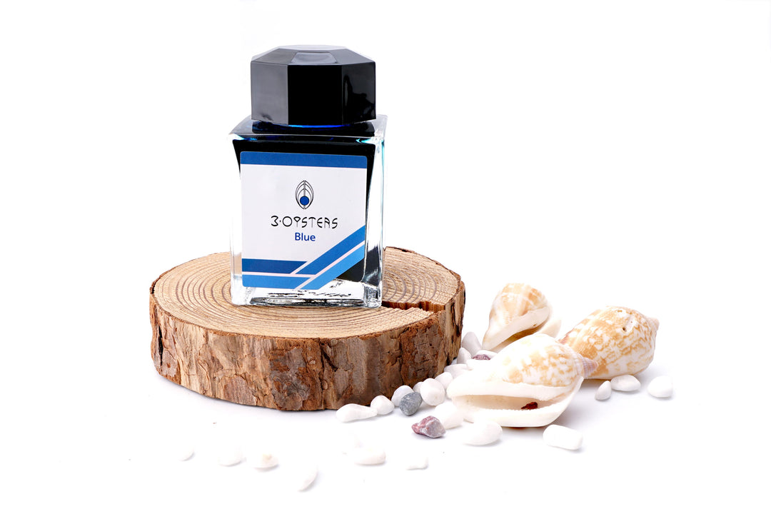 3 Oysters Delicious 38ml Ink Bottle Blue, 3 Oysters, Ink Bottle, oysters-delicious-30ml-ink-bottle-blue, 3 Oysters I.COLOR.U, Blue, Ink & Refill, Ink bottle, Pen Lovers, Cityluxe