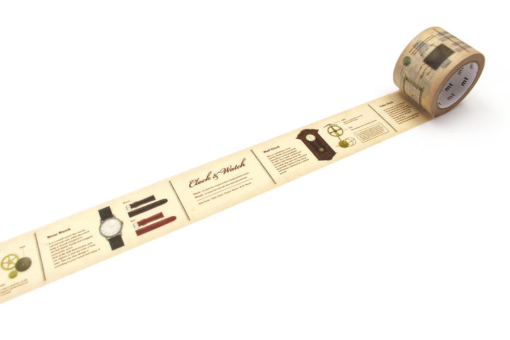 MT EX Washi Tape - Encyclopedia Clock