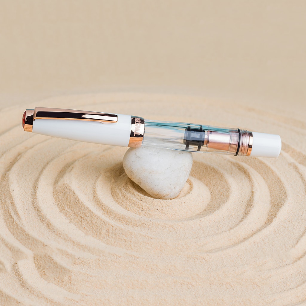 TWSBI Diamond Mini with Rose Gold Trim II Fountain Pen, TWSBI, Fountain Pen, pre-order-twsbi-diamond-mini-with-rose-gold-trim-ii-fountain-pen, can be engraved, Clear, Cityluxe