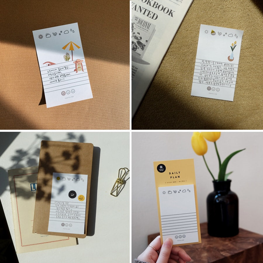 Suatelier Daily Plan 8 Sticky Memo, Suatelier, Sticky Memo, suatelier-daily-plan-8-sticky-memo, For Crafters, Cityluxe