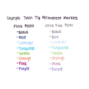 Sharpie Twin Tip Permanent Marker, Sharpie, Marker, sharpie-twin-tip-permanent-marker, Multicolour, Cityluxe