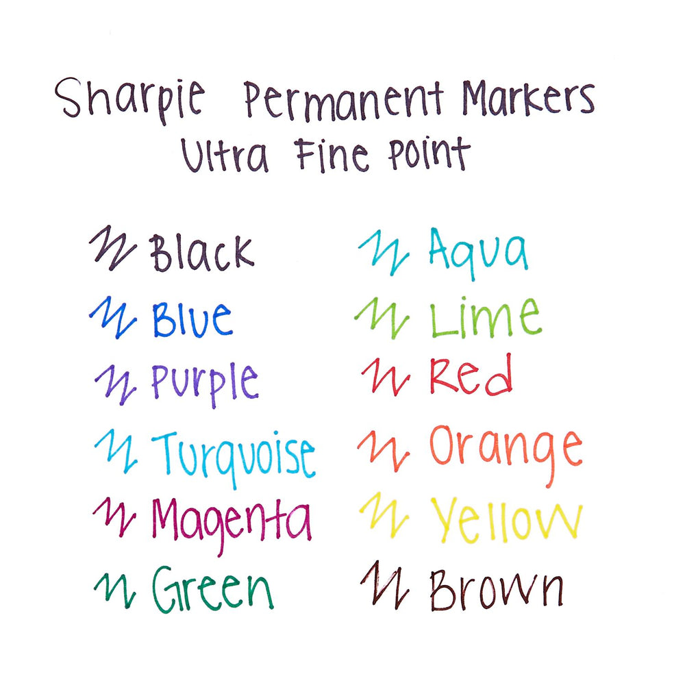 Sharpie Ultra Fine Point Permanent Markers Assorted Set of 32, Sharpie, Marker, sharpie-ultra-fine-point-permanent-markers-assorted-set-of-36, Multicolour, Cityluxe