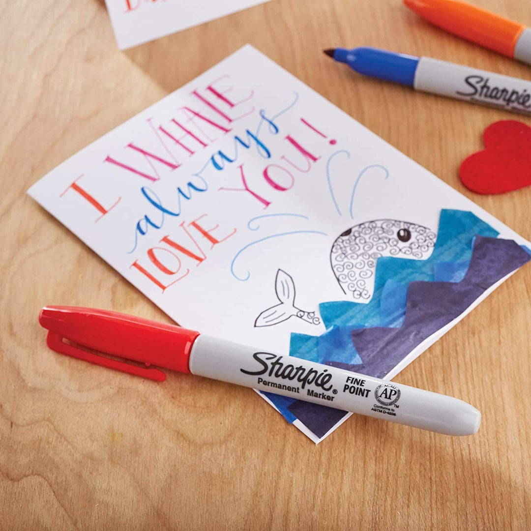 Sharpie Fine Permanent Markers — in use