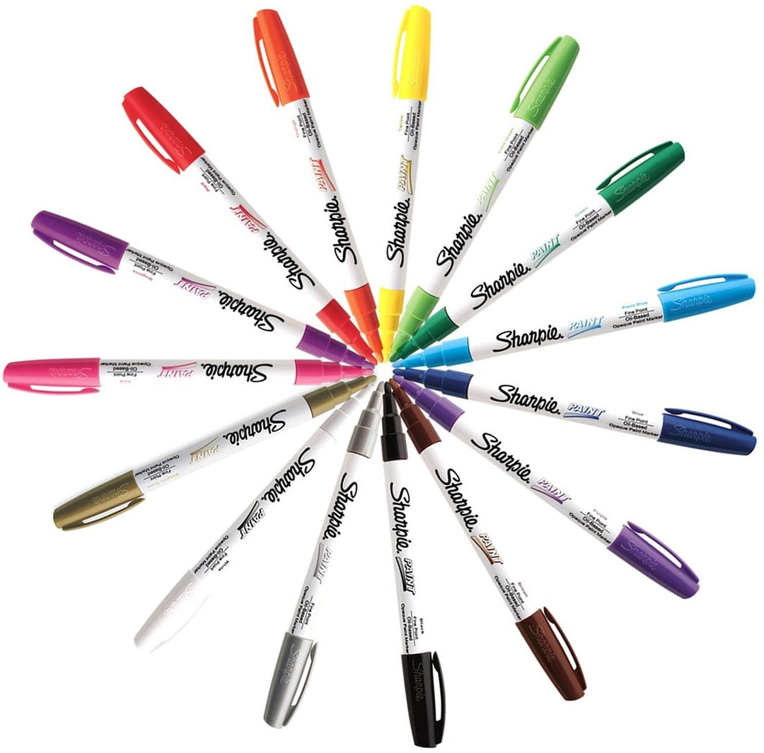 Sharpie Oil Based Paint Marker Fine, Sharpie, Marker, sharpie-oil-base-paint-marker-fine, Black, Gold, Silver, White, Cityluxe