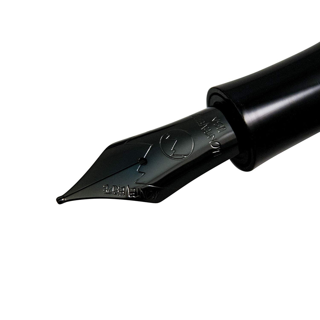 Monteverde Intima Fountain Pen Neon Green Medium — writing at an angle