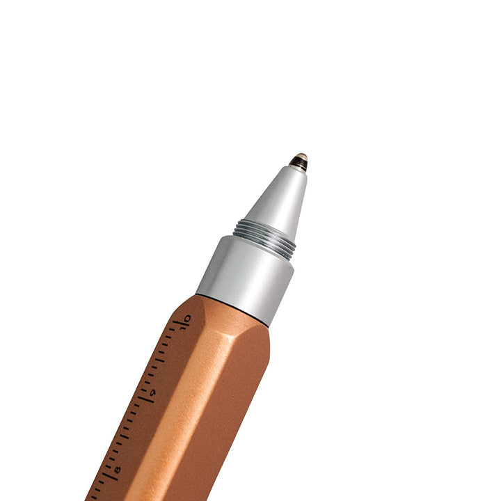 Monteverde Tool 60 Ballpoint Autumn Copper — tip detail