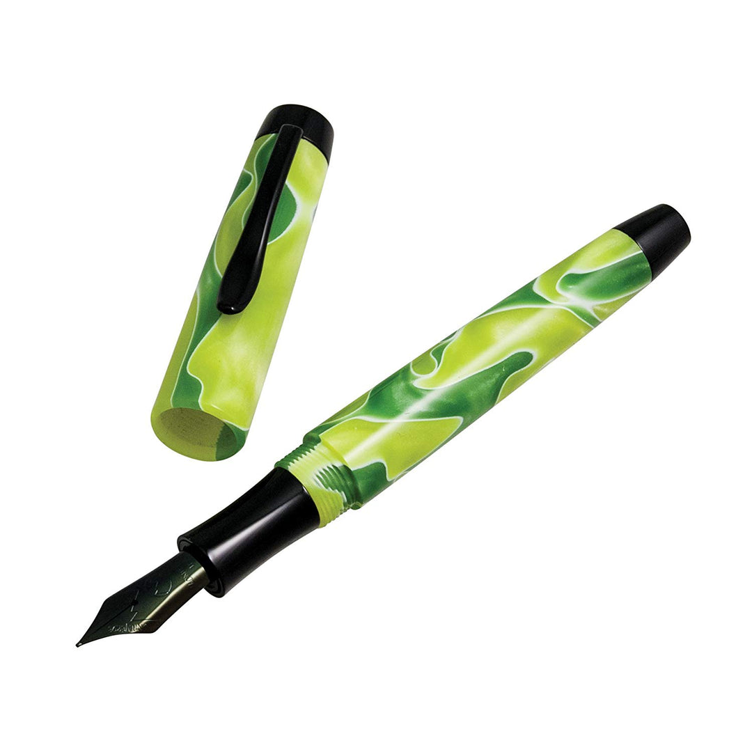 Monteverde Intima Fountain Pen Neon Green Medium — with packaging