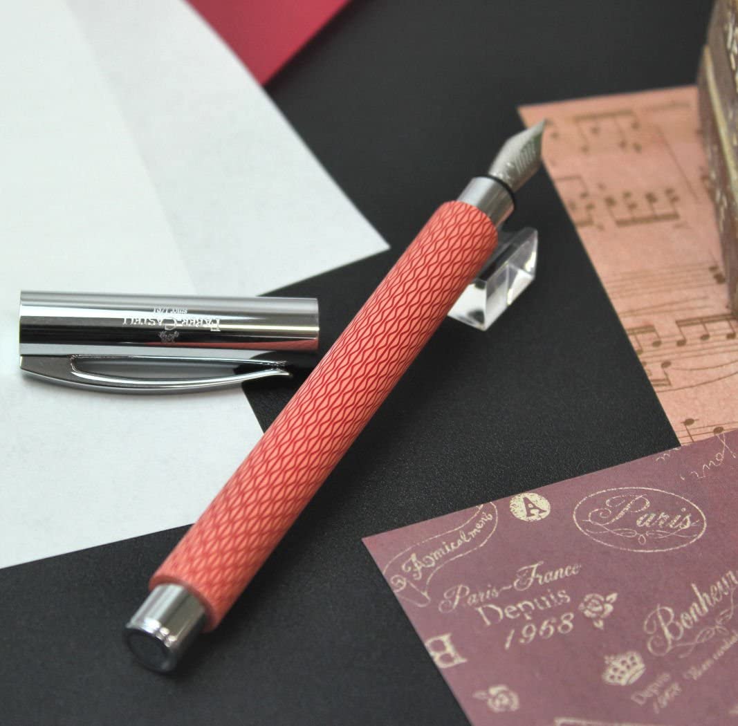 Faber-Castell Ambition Fountain Pen Opart Flamingo (FPD 2024) — with packaging